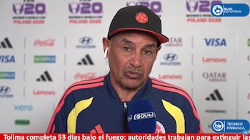 El momento en el que Carlos Paniagua, entrenador de la selección Colombia sub20, habla con los micrófonos de Blu Radio y Gol Caracol - crédito Blu Radio /YouTube
