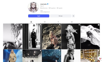 El perfil de Instagram de Mary Di, la modelo de origen ruso radicada en Madrid que Felipe Fort presentó como su pareja durante sus vacaciones en España