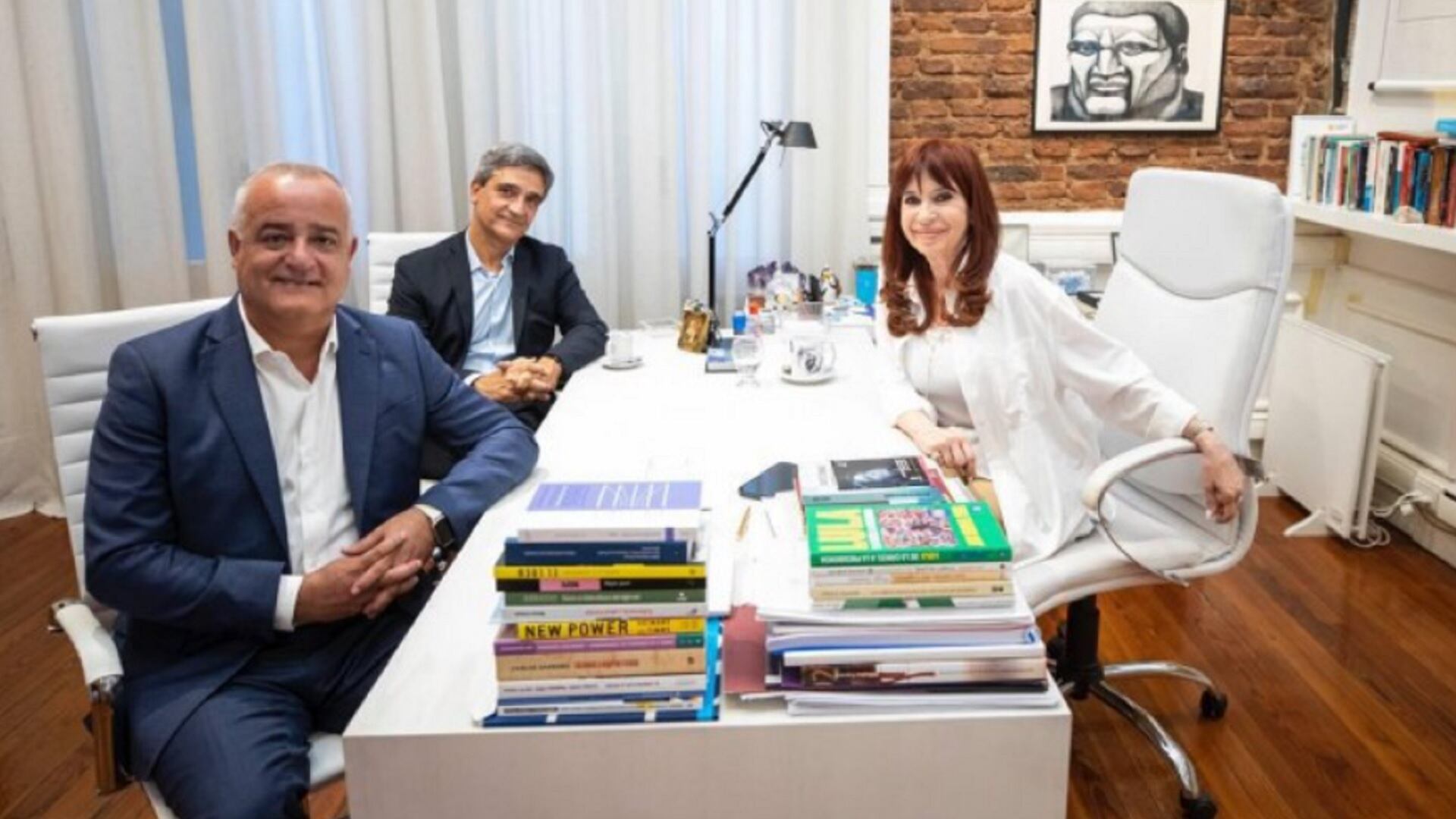 Jorge Noguera, Pablo Yedlin y Cristina Kirchner