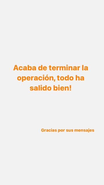 Mensaje en Instagram de Sergio