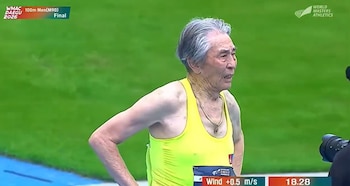 Radnaa Tseren, atleta de Mongolia de 92 años, se consagró campeón de los 100 metros en el Mundial Master de la categoría M90