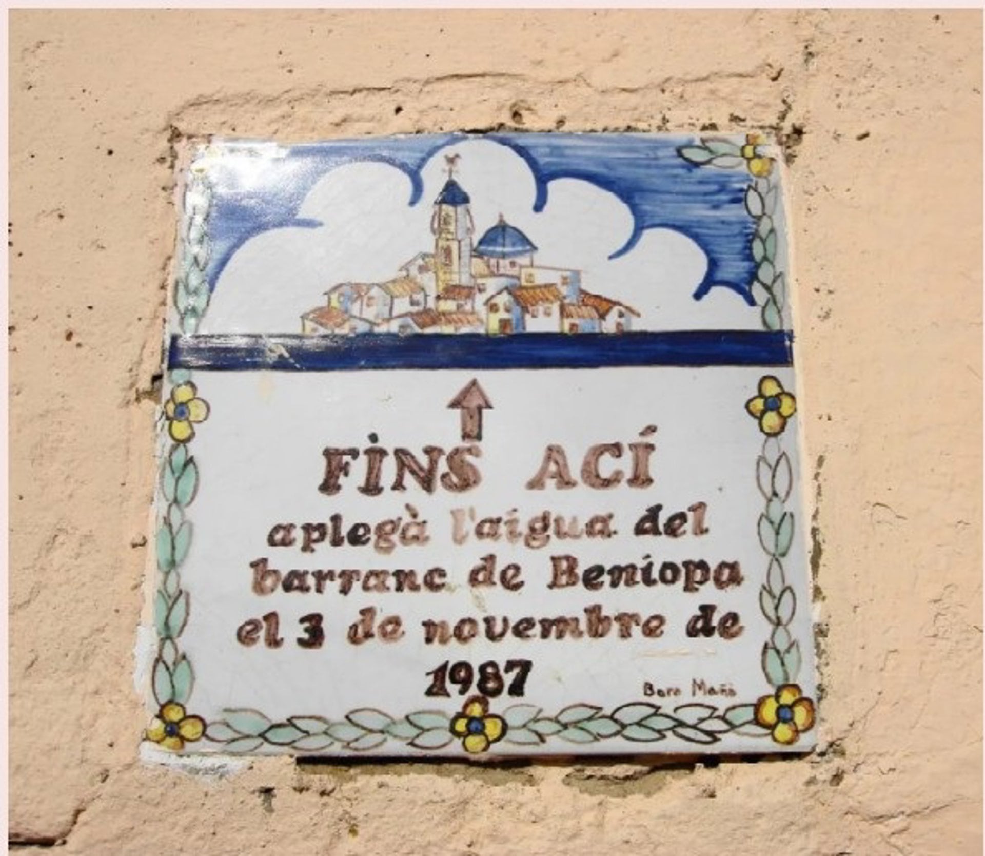 Adam provoca en la Safor (Valencia) un temporal "extraordinario" con un precedente: la riada del 3 de noviembre de 1987