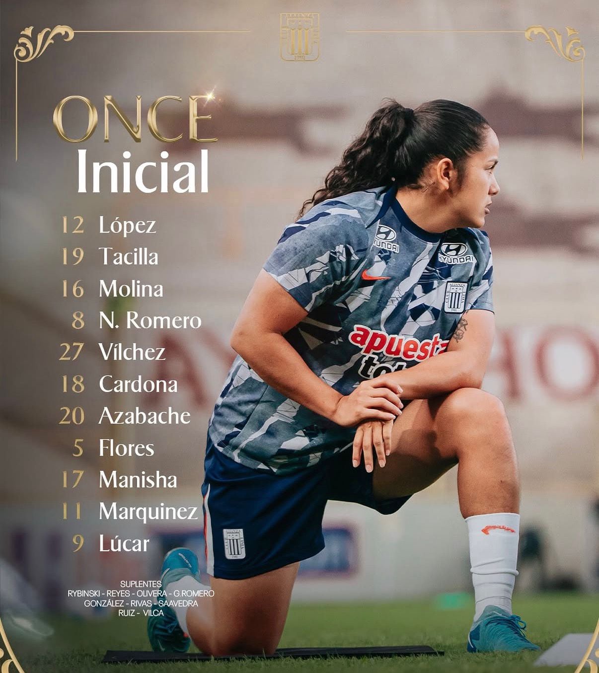 Alineación confirmada de Alianza Lima para enfrentar a Universitario en semifinal vuelta.