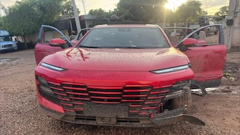 El vehículo asegurado
(SSP Sinaloa)