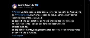 (Foto: X@lorenabeauregar)