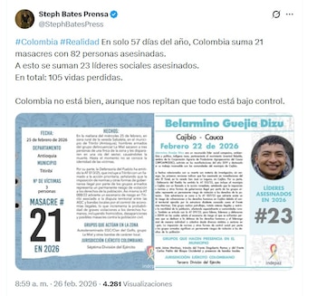 La periodista colombiana Stephanie Bates