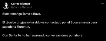 Jorge Bava habría sido contactado