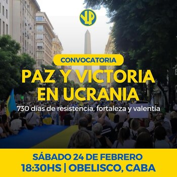 convocatorias por los 2 años de la invasión rusa a ucrania