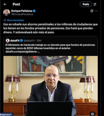 Enrique Peñalosa cuestionó medida