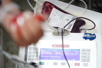 Las bolsas de sangre almacenadas en Cruz Roja Salvadoreña permiten brindar atenciones ante accidentes de tránsito, rescates y urgencias médicas durante Semana Santa./(Cruz Roja Salvadoreña)