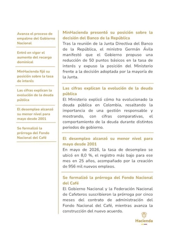 Ministerio de Hacienda - crédito @MinHacienda/X