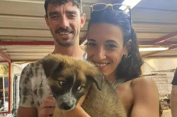 Ariel Cunio y su novia