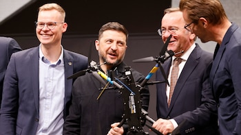 Volodimir Zelensky recibió en Múnich