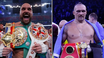 Tyson Fury y Oleksandr Usyk,