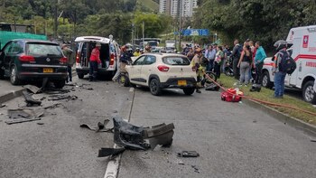 Aparatoso accidente de tránsito en
