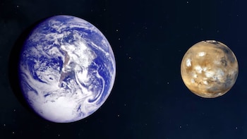 Un estudio reveló por qué la Tierra y Marte, pese a nacer cerca del Sol, crecieron con rutas opuestas hace 4.500 millones de años