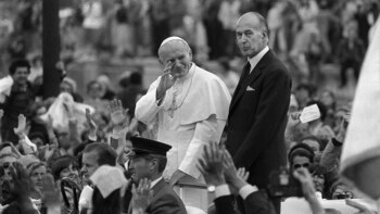 Giscard d'Estaing junto al papa
