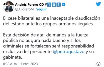 Representante a la Cámara por Bogotá 2022-2026 por el Centro Democrático