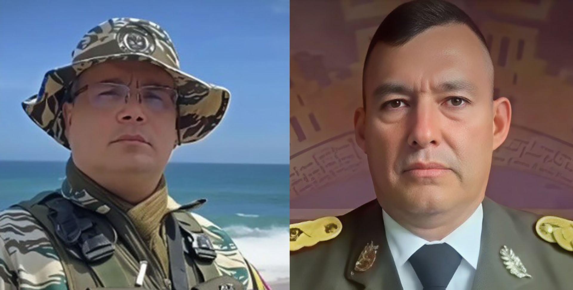 Ángel Daniel Balestrini Jaramillo y Rufo Daniel Parra Hernández, generales del Ejército y la Guardia respectivamente