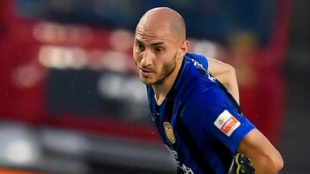 Gabriel Paletta, entre los jugadores