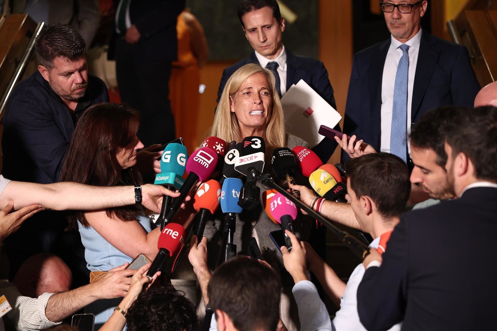 06/07/2026 El consejero de Economía y Hacienda de Madrid, Rocío Albert, atiende a los medios después de una reunión del Consejo de Política Fiscal y Financiera (CPFF) en el Ministerio de Hacienda, a 6 de julio de 2026, en Madrid (España). El Ministerio convoca este lunes a las Comunidades con el objetivo de adecuar la coordinación entre la actividad financiera de las Autonomías y la Hacienda del Estado.POLITICA Eduardo Parra - Europa Press