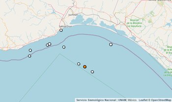 Temblor reportado en Oaxaca.
(SSN)