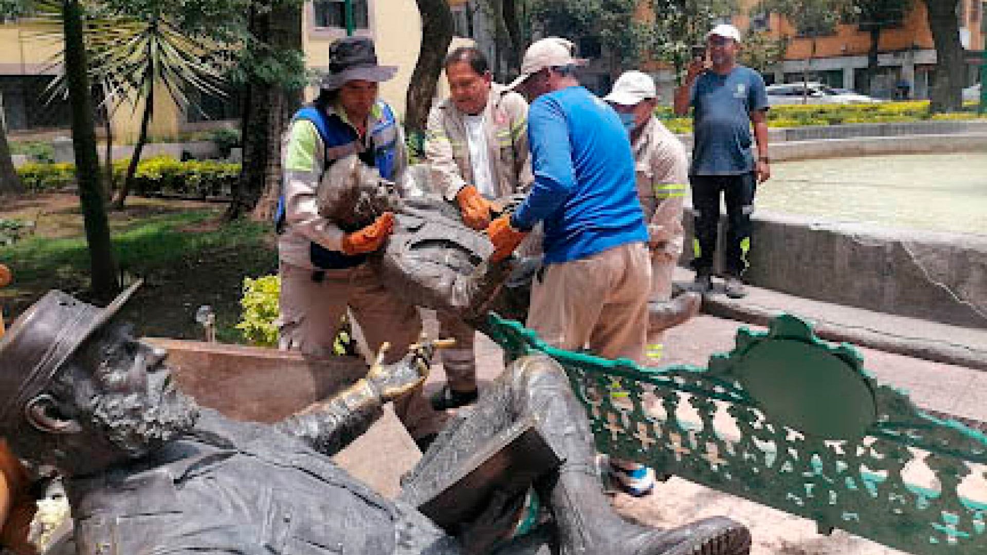 Clara Brugada anuncia que reconstruirá las esculturas de Fidel Castro y el Che Guevara