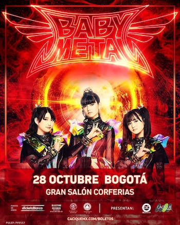 Babymetal presentará en Colombia su