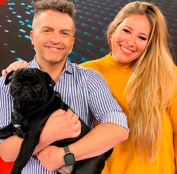 Mar Tarrés con su perrito