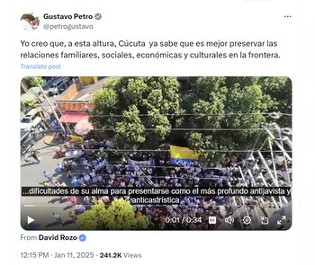 El presidente Gustavo Petro aseguró