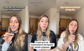 La joven uruguaya comparte vídeos
