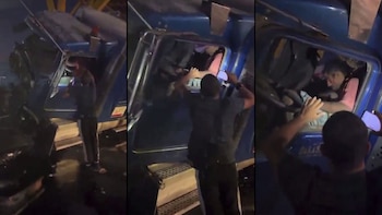 El conductor de la pesada