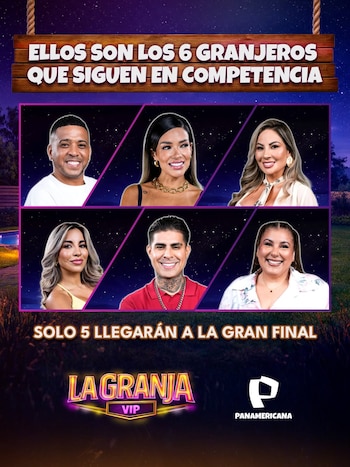 Pamela López, Mónica Torres, Paul Michael, Gabriela Herrera, Cri Cri y Shirley Arica son los finalistas de La Granja VIP.