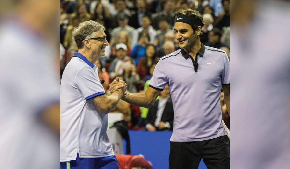 Bill Gates definió a Roger Federer como el mejor compañero de tenis que ha tenido por los partidos benéficos que compartieron. (Instagram: thisisbillgates)