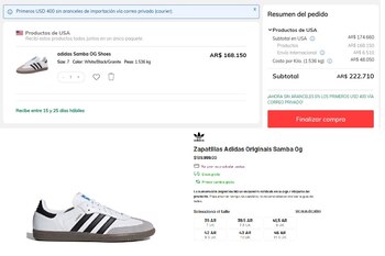 El mismo modelo de Adidas