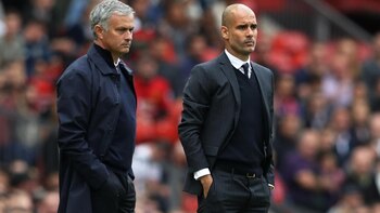José Mourinho y Pep Guardiola