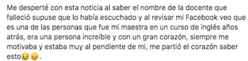 Mensajes despedida María Assaff Medina