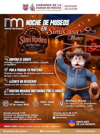 SimiCasa ofrecerá dinámicas y visitas guiadas con temática western. (Imagen Ilustrativa Gobierno de la Ciudad de México).