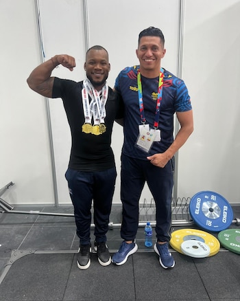 Yeison López, medallista olímpico, comienza a ser candidato de medalla en los próximos Juegos Olimpicos de Los Ángeles 2028 - crédito Federación Colombiana de Pesas