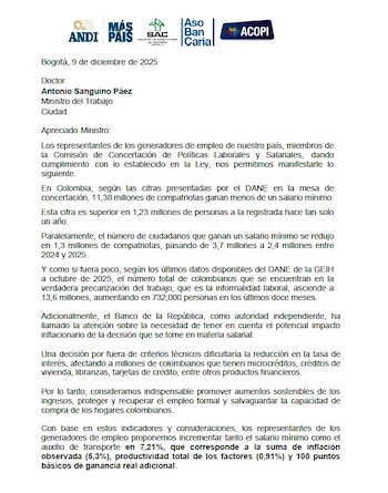 Las empresas proponen un aumento