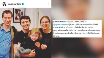 Yamil Santoro (izquierda) con sus