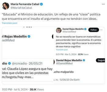 La senadora del Centro Democrático,