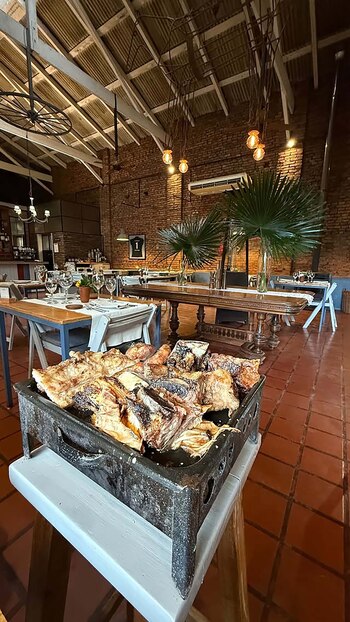 Alex Caniggia mostró el asado