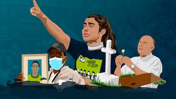 Las víctimas claman justicia ante