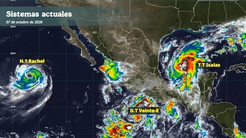Alertan sobre el efecto de ciclones en el Pacífico: Depresión Tropical Veinte-E evolucionaría a Huracán categoría 2 para el domingo
