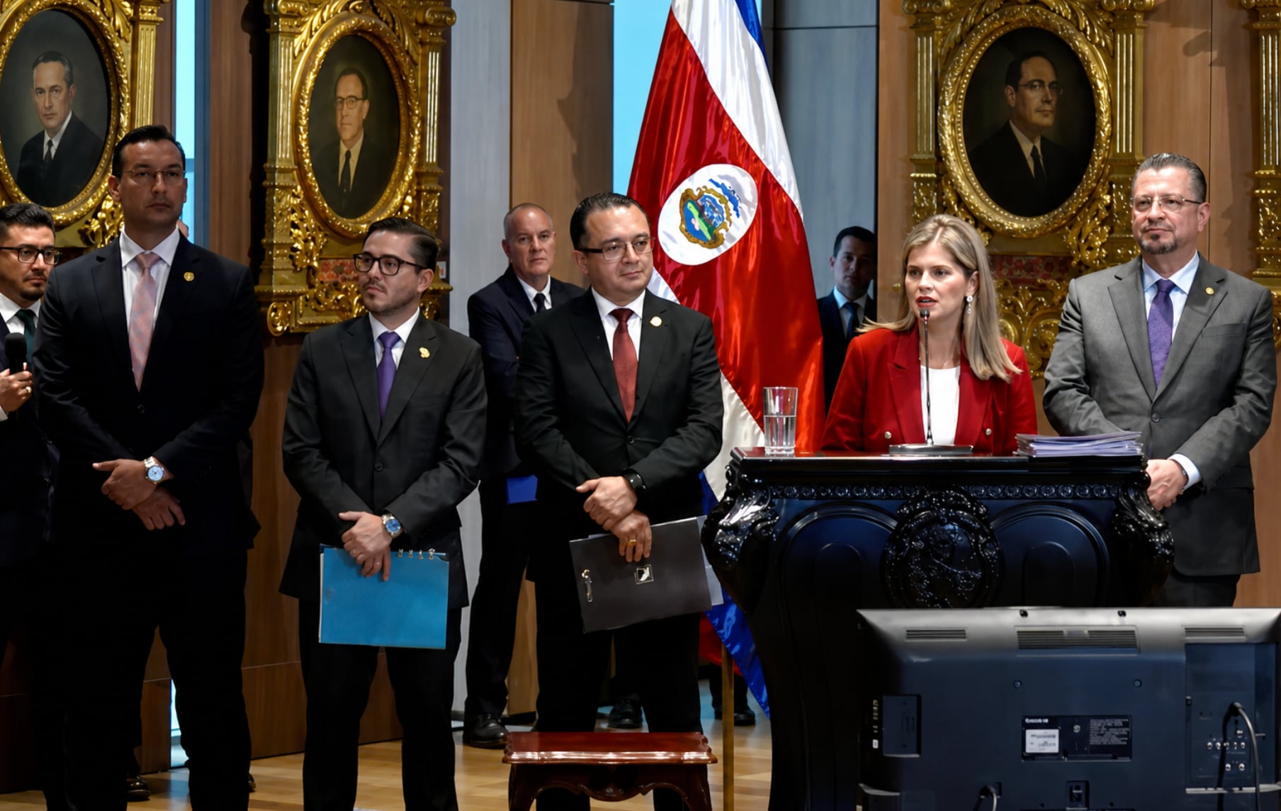 La presidenta afirmó que el Ministerio de Gobernación y Policía es la primera institución que el Gobierno espera poder cerrar formalmente. Crédito: Captura Presidencia de La República