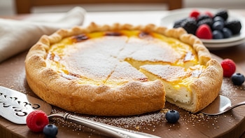 Receta de tarta de ricota sin azúcar, rápida y fácil