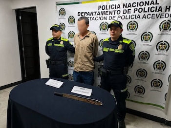El señalado atacante quedó en manos de las autoridades - crédito Policía Nacional