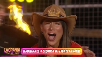 Samahara Lobatón se salvó de ser eliminada y regresó a 'La Granja Vip Perú'. YouTube.