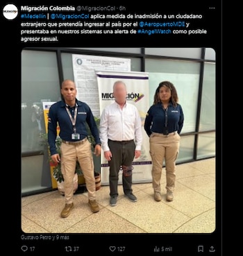 Migración Colombia devolvió extranjero con